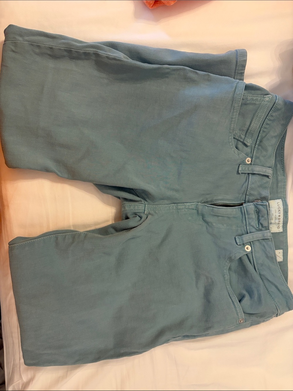 Lucky Brand Seafoam Green Capri Jeans Size 4